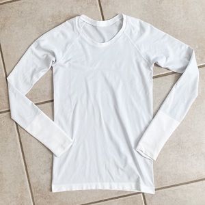 Lululemon Swiftly Tech 2.0 Long Sleeve Top Size 4 White